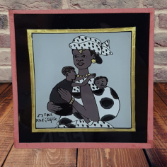 Painting under glass