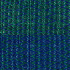 Natte Plastique Médina vert bleu fonce