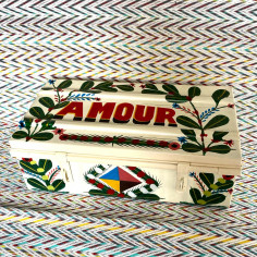 cIron trunk, painted in...