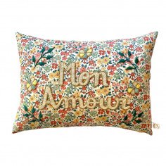 Embroidered cushion LIBERTE 2