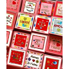 Peinture sous verre 10x10cm... 2