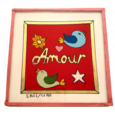 Peinture sous verre 10x10...