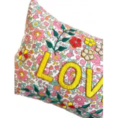 Embroidered cushion LOVE 2