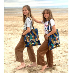 Lisette embroidered wax bag...