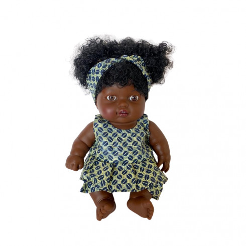 Poupée Amy robe grains de café