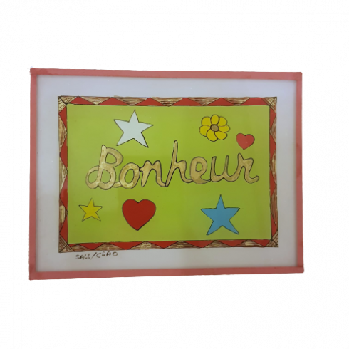 Peinture sous verre 16x12