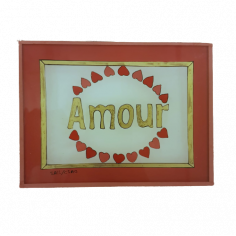 Peinture sous verre 16x12
