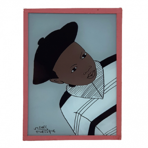 Peinture sous verre enfant 12x16