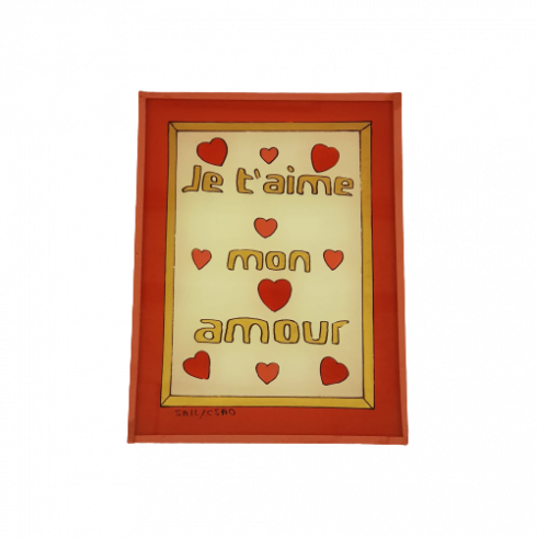 Peinture sous verre 12x16