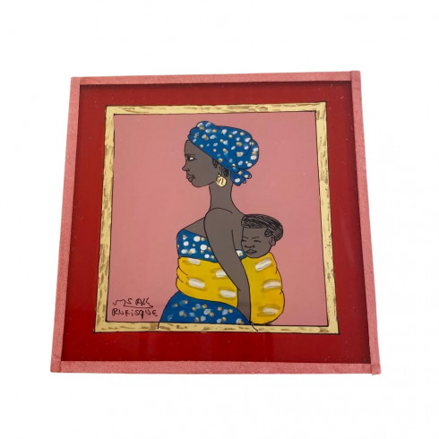 Peinture sous verre 10x10cm