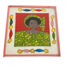 Peinture sous verre 10x10cm