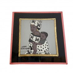 Peinture sous verre 10x10cm