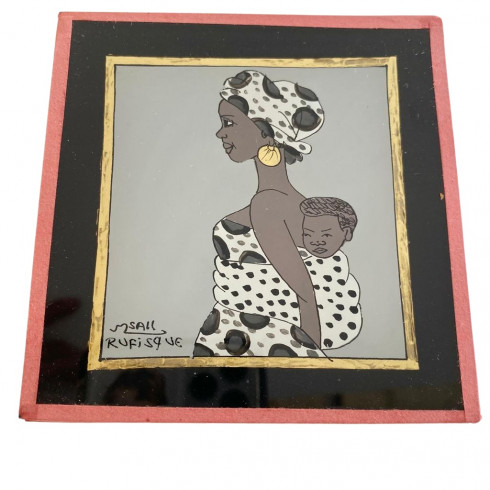 Peinture sous verre 10x10cm